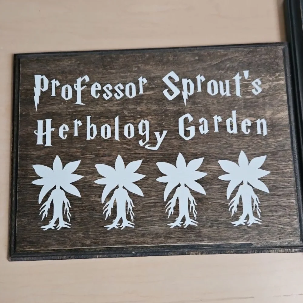 2 Wood Harry Potter Plaques